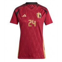 Maglie da calcio Belgio Amadou Onana #24 Prima Maglia Femminile Europei 2024 Manica Corta